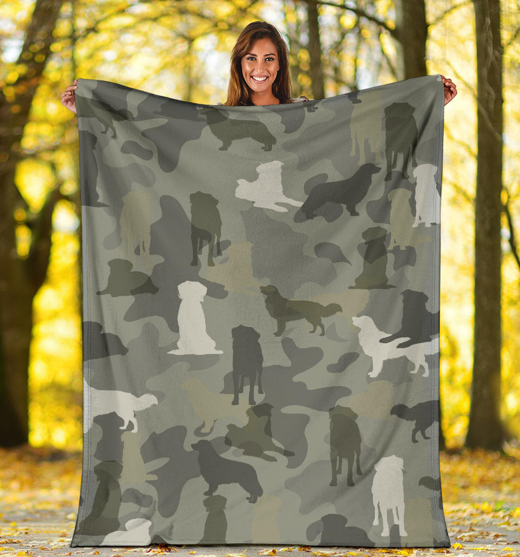 Nova Scotia Duck Tolling Retriever Camo Blanket