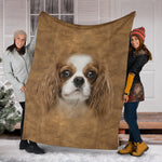 Cavalier King Charles Face Hair Blanket