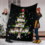 Papillon Christmas Tree Blanket