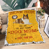 Rough Collie-Dog Mom Ever Blanket