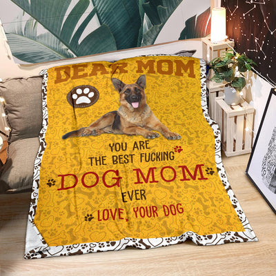 German Shepherd-Dog Mom Ever Blanket