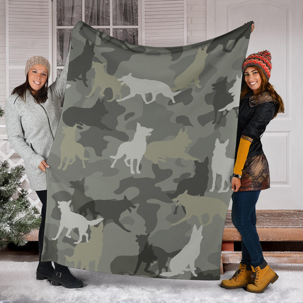 Berger Blanc Suisse Camo Blanket