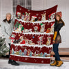 Welsh Corgi Snow Christmas Blanket