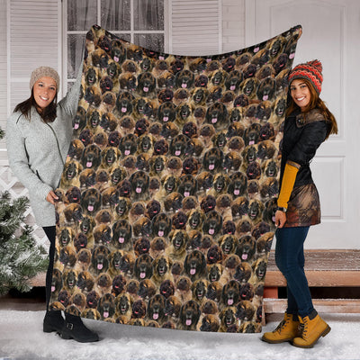 Leonberger Full Face Blanket