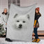 American Eskimo Face Hair Blanket