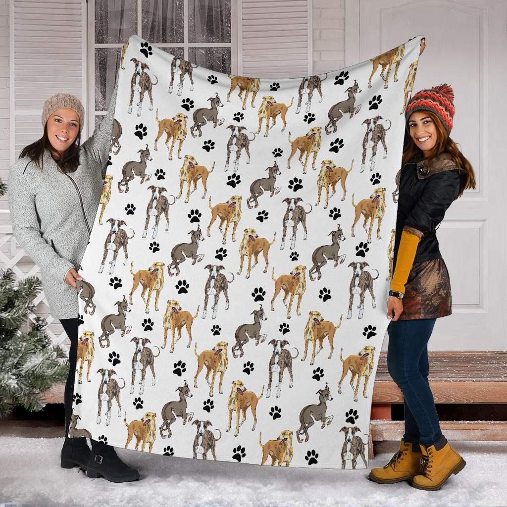 Sighthound Paw Blanket