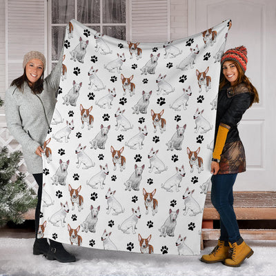 Bull Terrier Paw Blanket