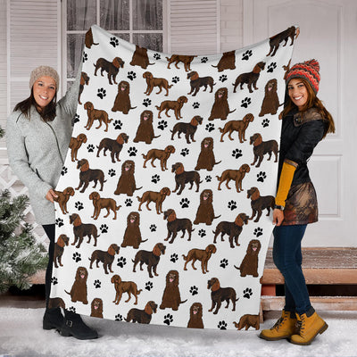 American Water Spaniel Paw Blanket