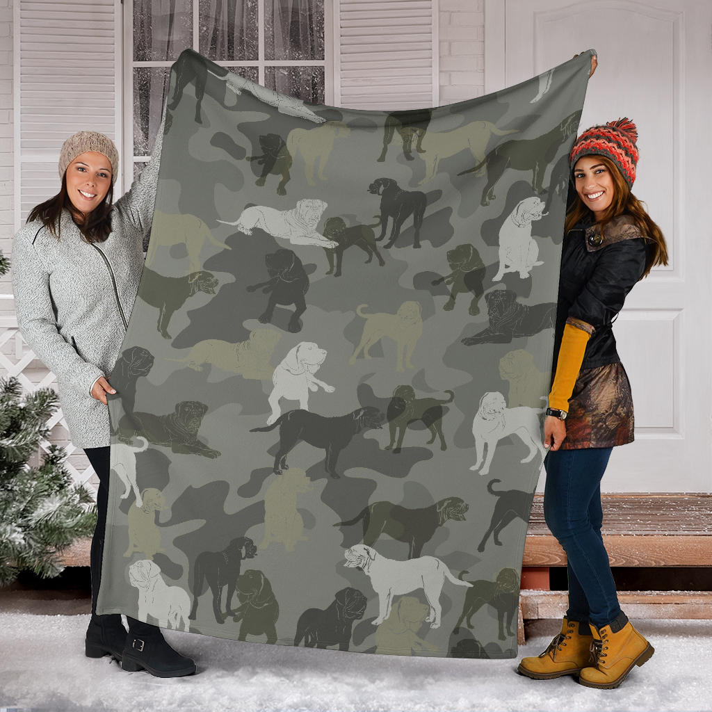 Dogue de Bordeaux Camo Blanket