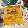 Poodle 2-Dog Mom Ever Blanket
