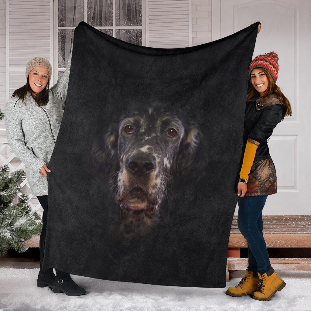 English Setter Face Hair Blanket