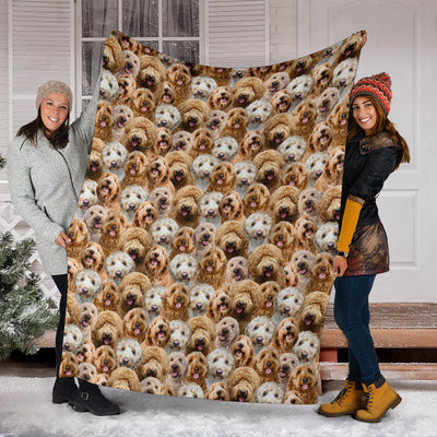 Goldendoodle Full Face Blanket