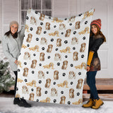 Cavachon Paw Blanket