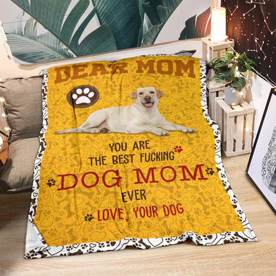 Labrador Retriever 3-Dog Mom Ever Blanket