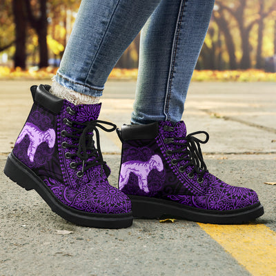 Bedlington Terrier Mandala All-Season Boots