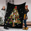 Labradoodle Christmas Tree Blanket