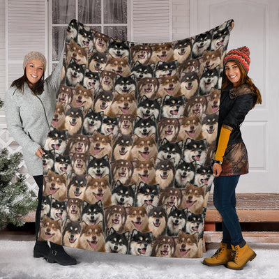 Finnish Lapphund Full Face Blanket