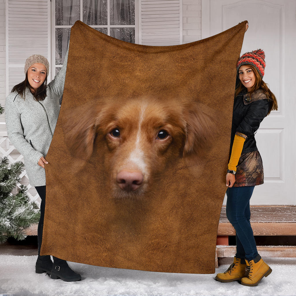 Nova Scotia Duck Tolling Retriever Face Hair Blanket