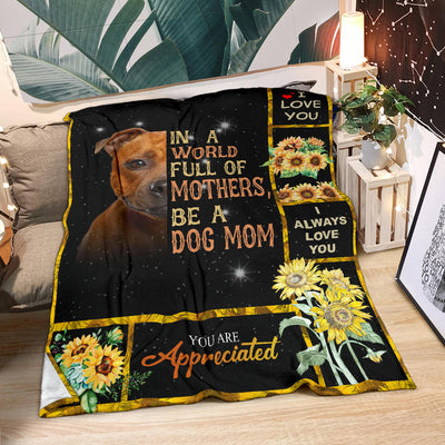 Staffordshire Bull Terrier-A Dog Mom Blanket