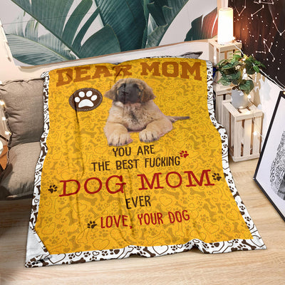 Leonberger-Dog Mom Ever Blanket