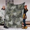 English Cocker Spaniel Camo Blanket