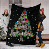 Wirehaired Pointing Griffon Christmas Tree Blanket