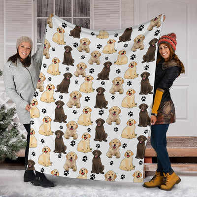 Labrador Paw Blanket