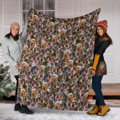 Wirehaired Pointing Griffon Full Face Blanket
