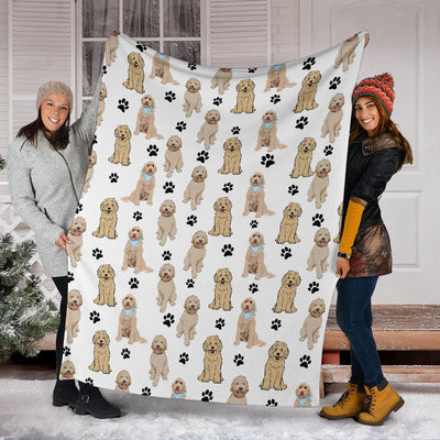 Australian Labradoodle Paw Blanket