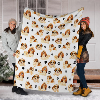 Shih Tzu Paw Blanket