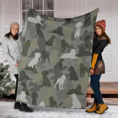 English Springer Spaniel Camo Blanket