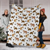Rough Collie Paw Blanket