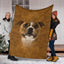 Staffordshire Bull Terrier Face Hair Blanket