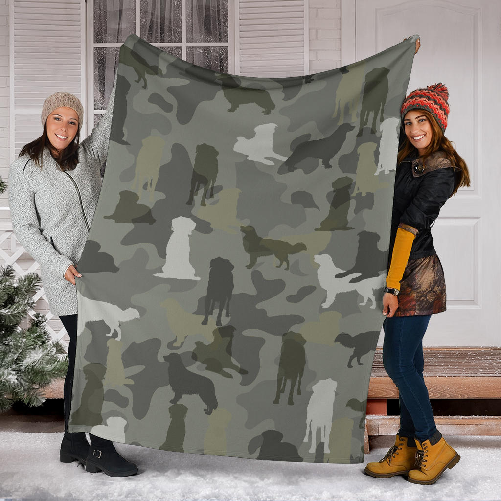 Nova Scotia Duck Tolling Retriever Camo Blanket