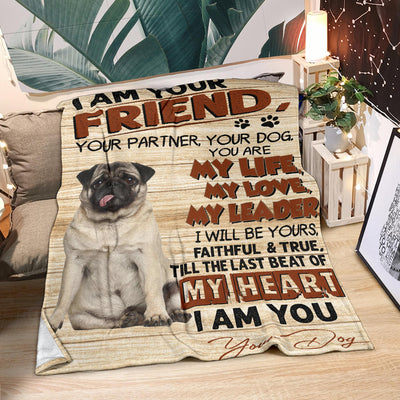 Pug-My Love Blanket