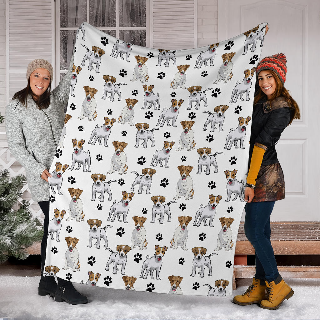 Jack Russell Terrier Paw Blanket