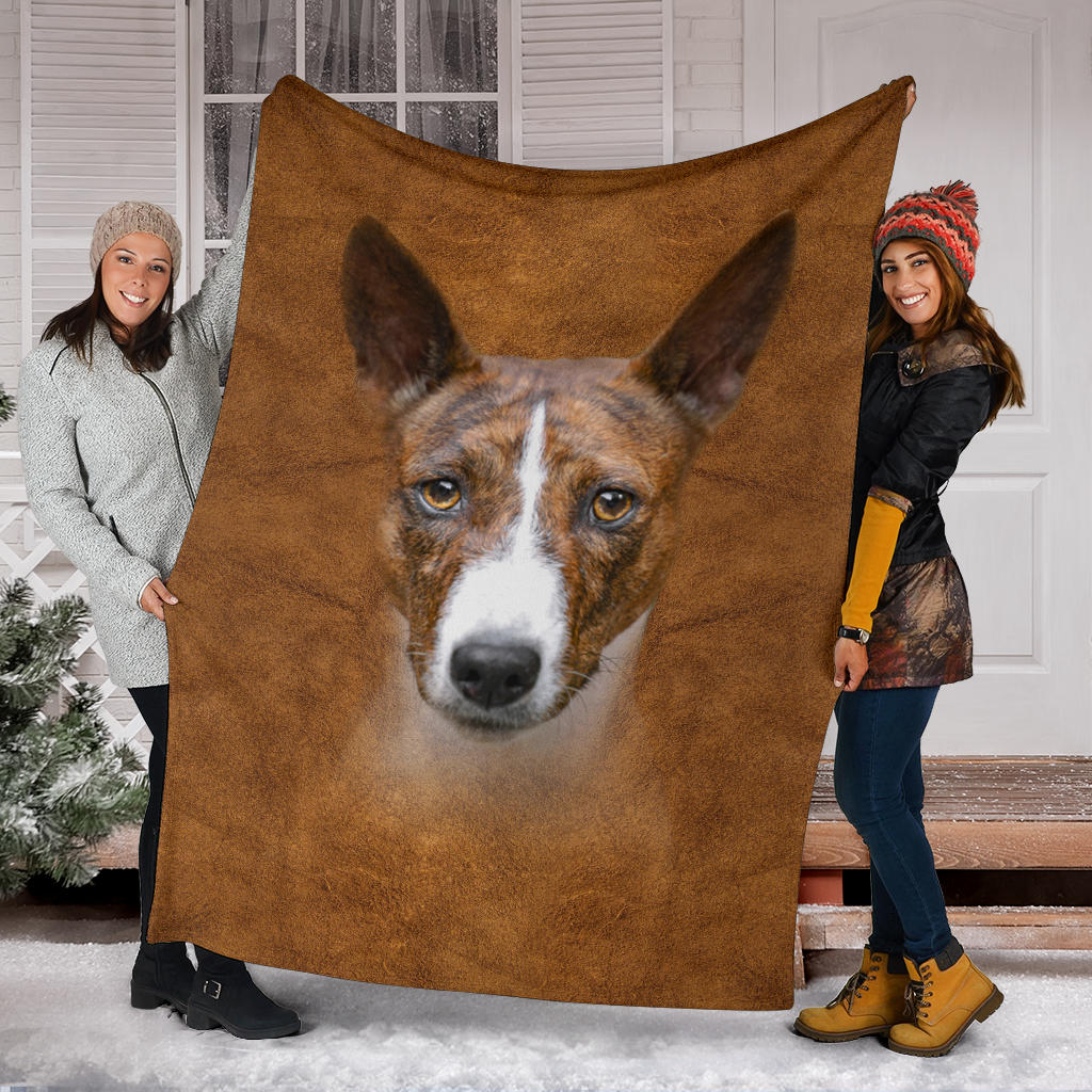 Basenji Face Hair Blanket