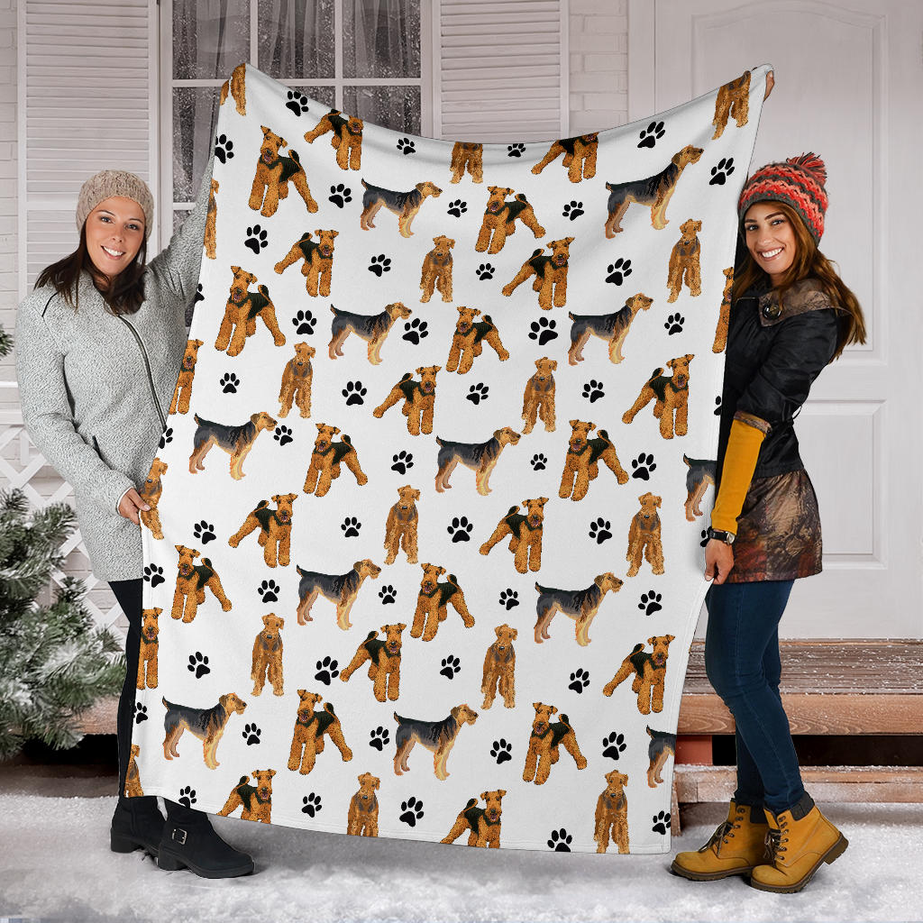 Lakeland Terrier Paw Blanket