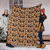 German Shepard - Golden Retriever Full Face Blanket