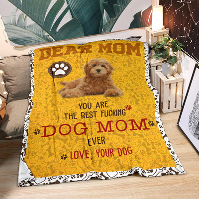 Goldendoodle-Dog Mom Ever Blanket