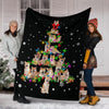 Shiba Inu Christmas Tree Blanket