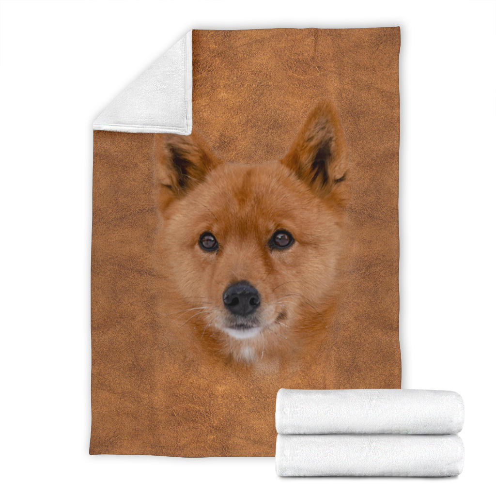 Finnish Spitz Face Hair Blanket