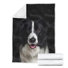 Border Collie 2 Face Hair Blanket