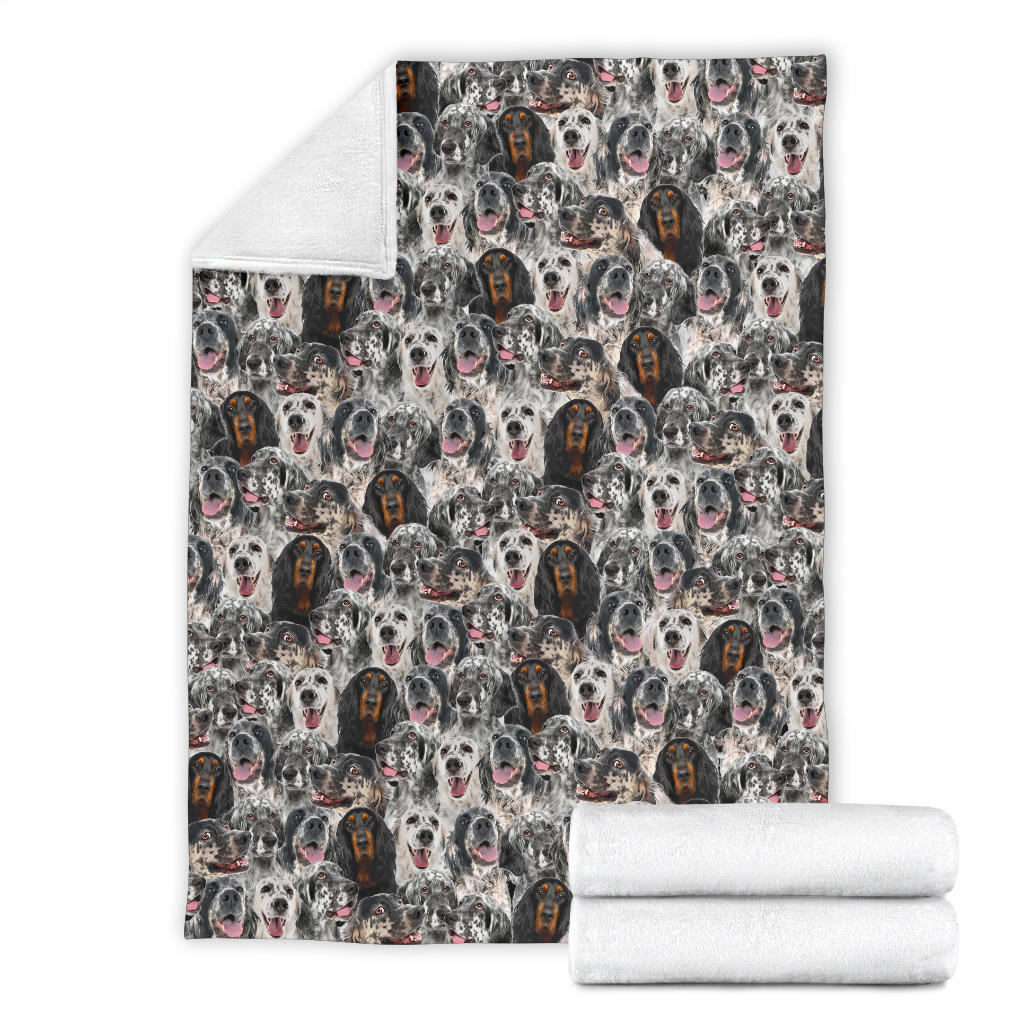 English Setter Full Face Blanket