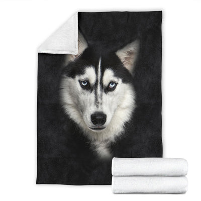 Husky Face Hair Blanket