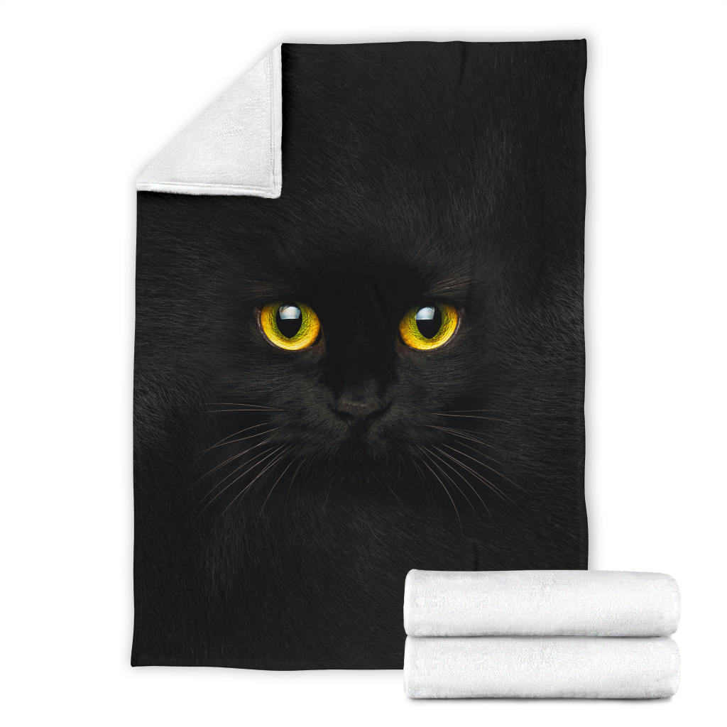 Cat Black Face Hair Blanket