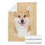 Corgi 1 Face Hair Blanket