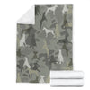 Doberman Pinscher Camo Blanket