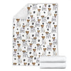 Jack Russell Terrier Paw Blanket