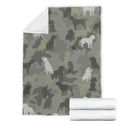 American Water Spaniel Camo Blanket